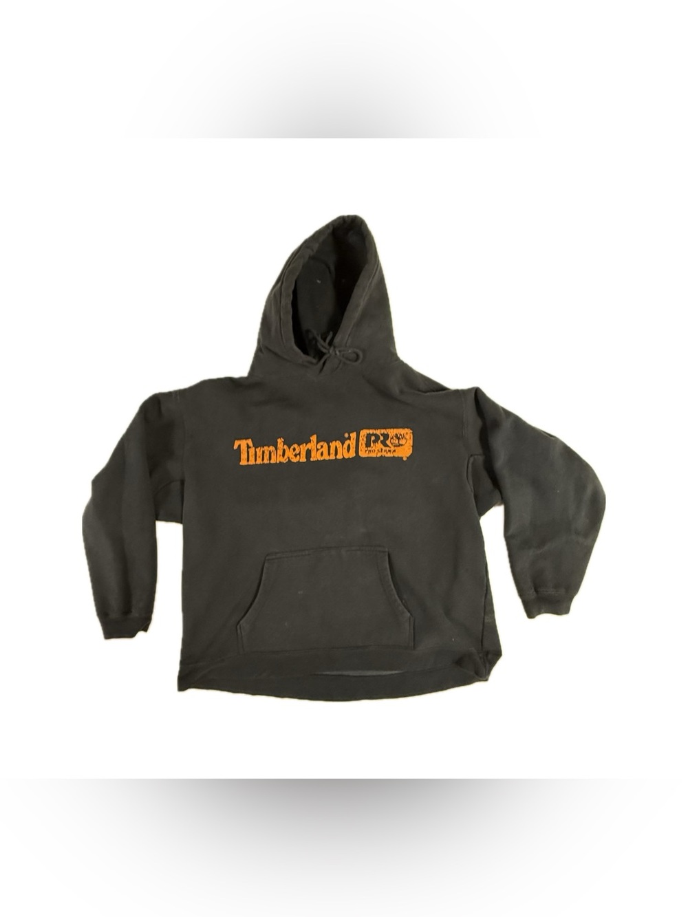 Timberland Pro Men’s Size XL Black Hoodie with Orange Logo